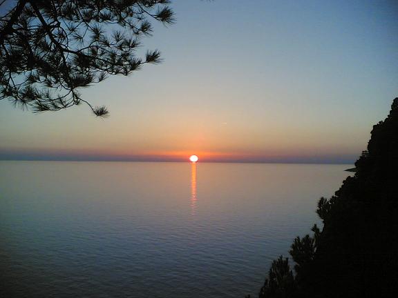 tramonto in una localit della Campania Felix